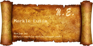 Merkle Eutim névjegykártya